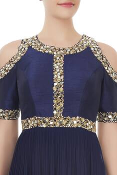 sequin work gown