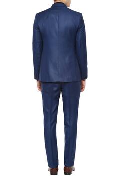Cobalt blue bandhgala with trousers