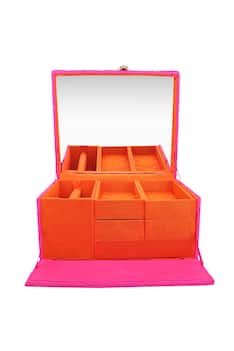 Pink faux crystal embellished trunk