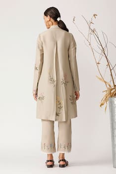Linen Embroidered Jacket