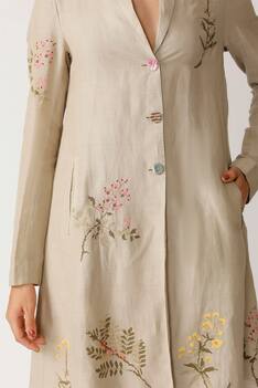 Linen Embroidered Jacket