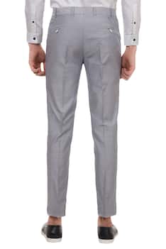 Nautical slim fit cotton twill trousers
