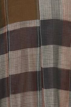 Checkered linen dress