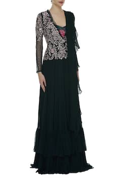 Embroidered Jumpsuit With Dupatta