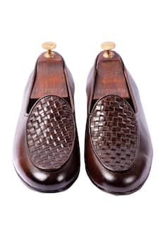 Handwoven Leather Loafers