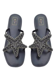Bead Embroidered Sandals