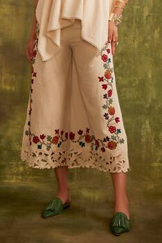 Embroidered Cutwork Pant