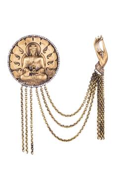 Buddha Myth Cufflink, Brooch & Lapel Pin Set