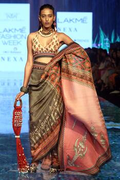 Silk Embellished Pre-Draped Saree