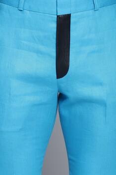 Linen Embroidered Blazer & Pant Set