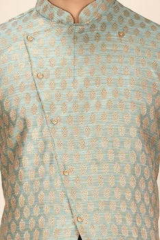 Silk Embroidered Sherwani Set