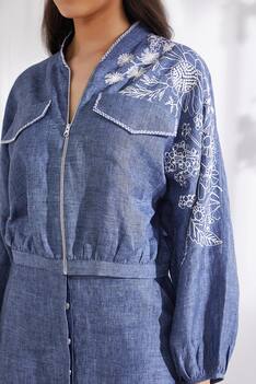 Embroidered Linen Jacket