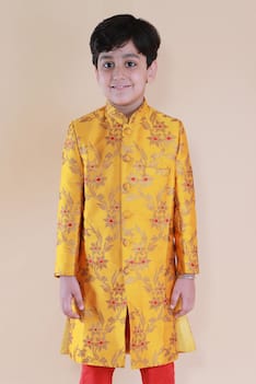 Brocade Silk Sherwani Set