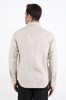 Linen Pleated Shirt
