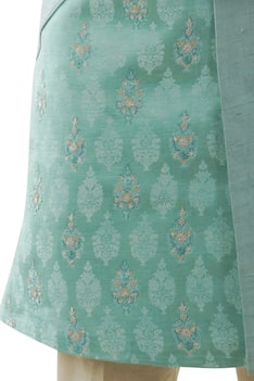 Linen Silk Sherwani Set