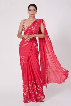 Embroidered Saree with Blouse