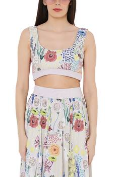 Bee Garden Print Skirt Set