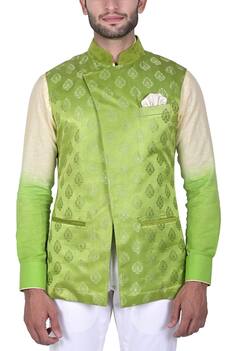 Silk Brocade Nehru Jacket