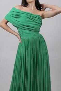Georgette Draped Gown
