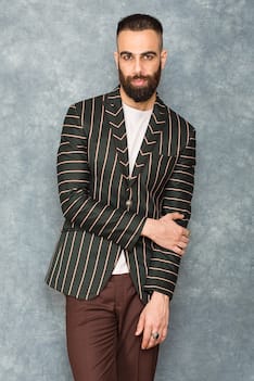 Striped Blazer & Pant Set
