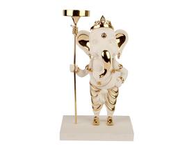 H2H Lord Ganesha Sculpture with Tealight Holder