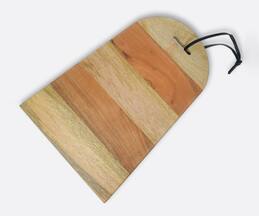 Brick Brown Multiwood Striped Chopping Board