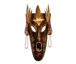 Cocovey Homes Metal Decorative Wall Mask