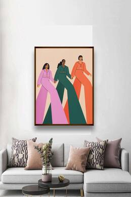 The Art House Abstract Women Print Painting