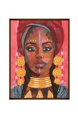 The Art House African Women Portrait Handmade Canvas Painting