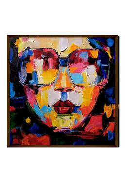 The Art House Abstract Face Handmade Painting