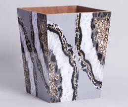 Assemblage Wood Abstract Planter