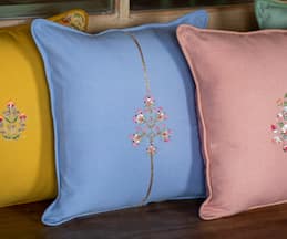 Aarti Sethia Studio- Homeware Breezy Blue Cushion Cover (Single Pc)