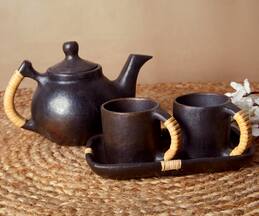 Firefly Stone Pottery Tea Set (Set of 5)