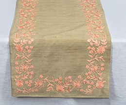 Perenne Design Embroidered Table Runner (Single Pc)