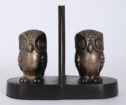 Assemblage Owl Metallic Bookend