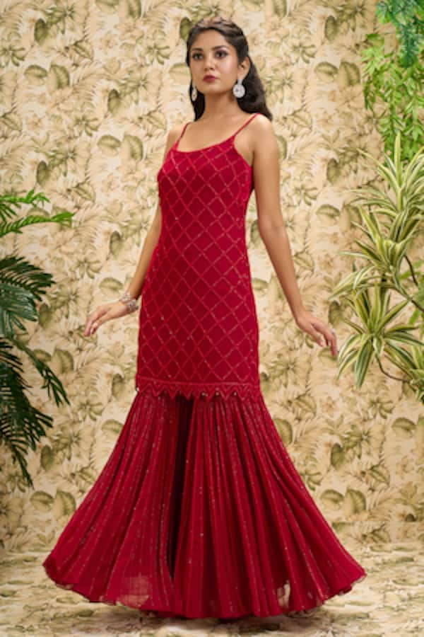 Shop cute Diwali gowns for girls online at Aza Fashions