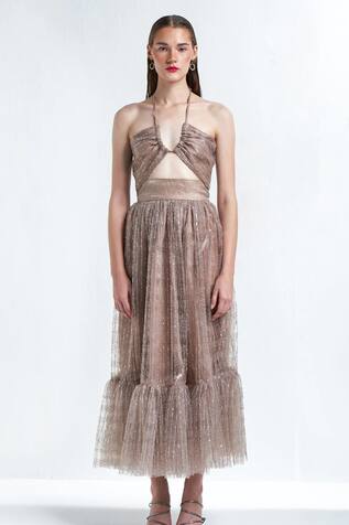 TheRealB Trance Embroidered Top & Skirt Set