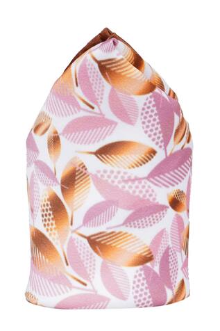 Tossido Leaf Print Pocket Square