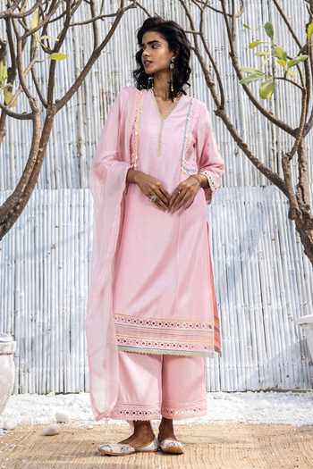 designer kurta plazo set