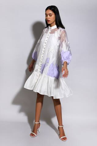 Itara Lisian Applique Embroidered Dress