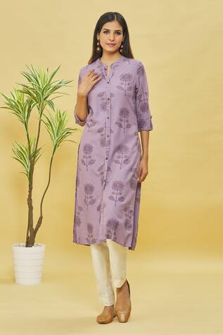 Samyukta Singhania Floral Print Kurta