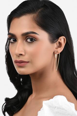 Ahaanya Triangle Shaped Hoops