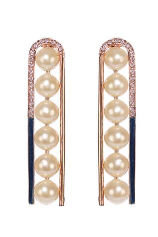 Itrana Pearl & Enamelled Earrings