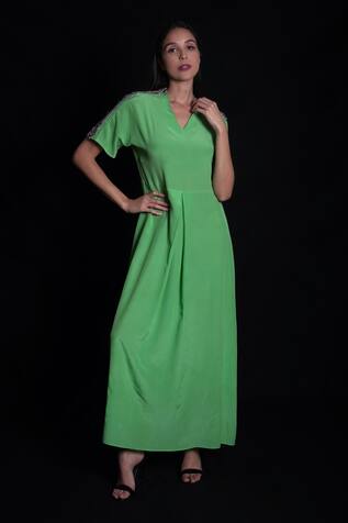 Seesa Placement Embroidered Dress