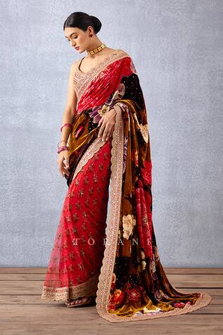 Torani Aftaabi Rabia Makhmal Saree