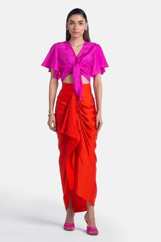 431-88 by Shweta Kapur Samara Draped Skirt