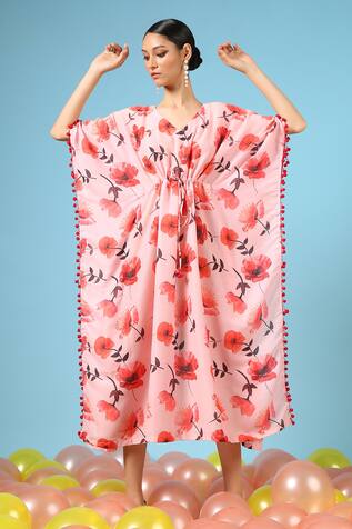 Marche Floral Print Kaftan