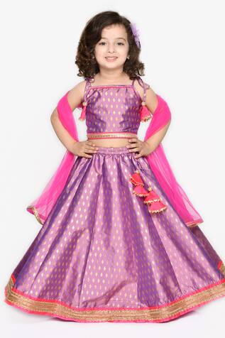 Saka Designs Floral Motif Choli Lehenga Set