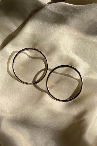 Aaree Accessories Circular Shape Brass Hoops