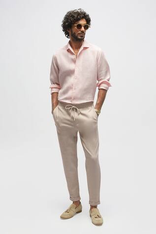 Terra Luna Solid Spread Collar Shirt 